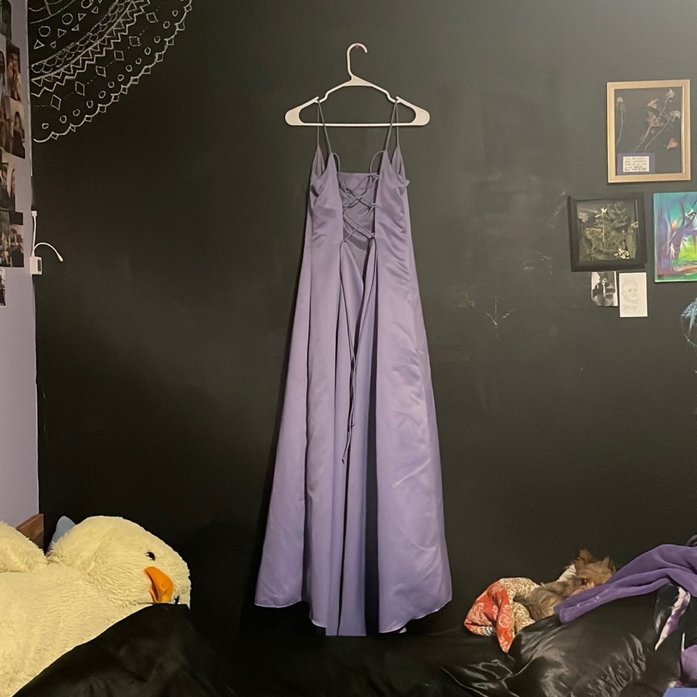 long light purple dress